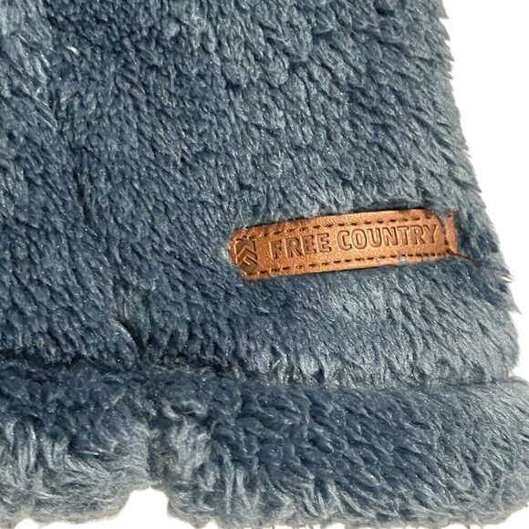 Free Country Women's Dark Teal Fleece Jacket Soft & Cozy Size Medium - Picture 8 of 11